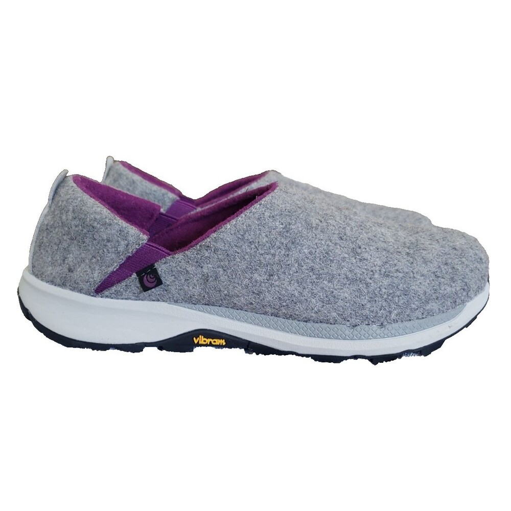 Topo Athletic Rekovr 2 Slipper Womens Sz 11 Recovery Slip-Ons Gray Purple Vibram - Picture 2 of 11